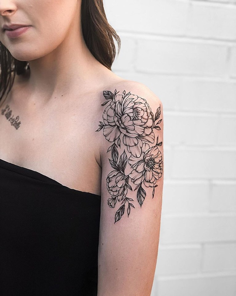 Татуировки Для Девушек На Плече Фото Цветы