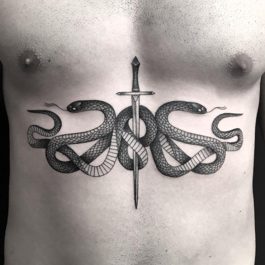 что означает татуировка змея.