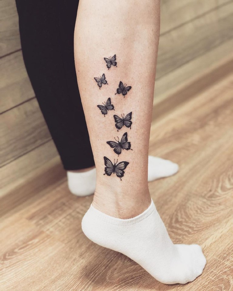 эскизы татуировок для девушек на ноге
