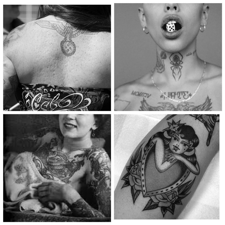 Женские воровские Татуировки