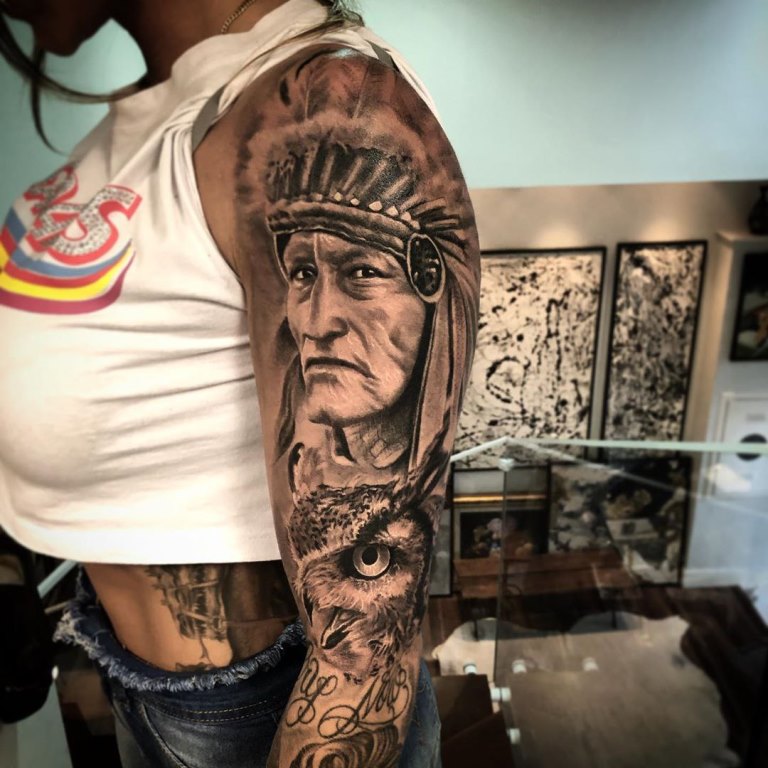татуировки индейцев