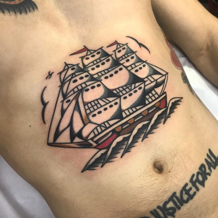 татуировка корабль с парусами значение