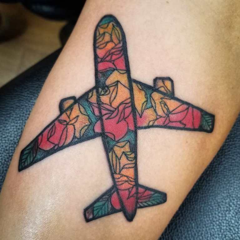 татуировки самолет