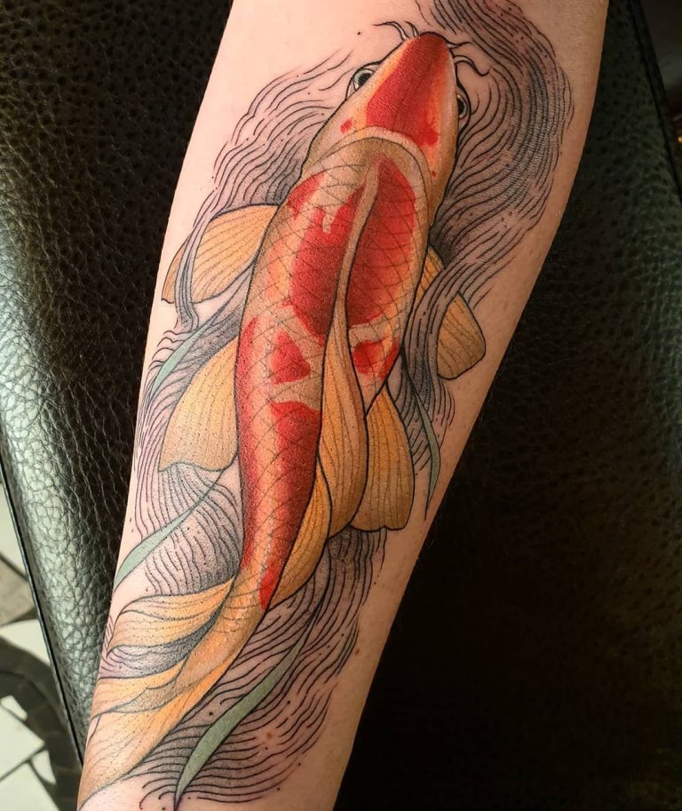 татуировка рыба