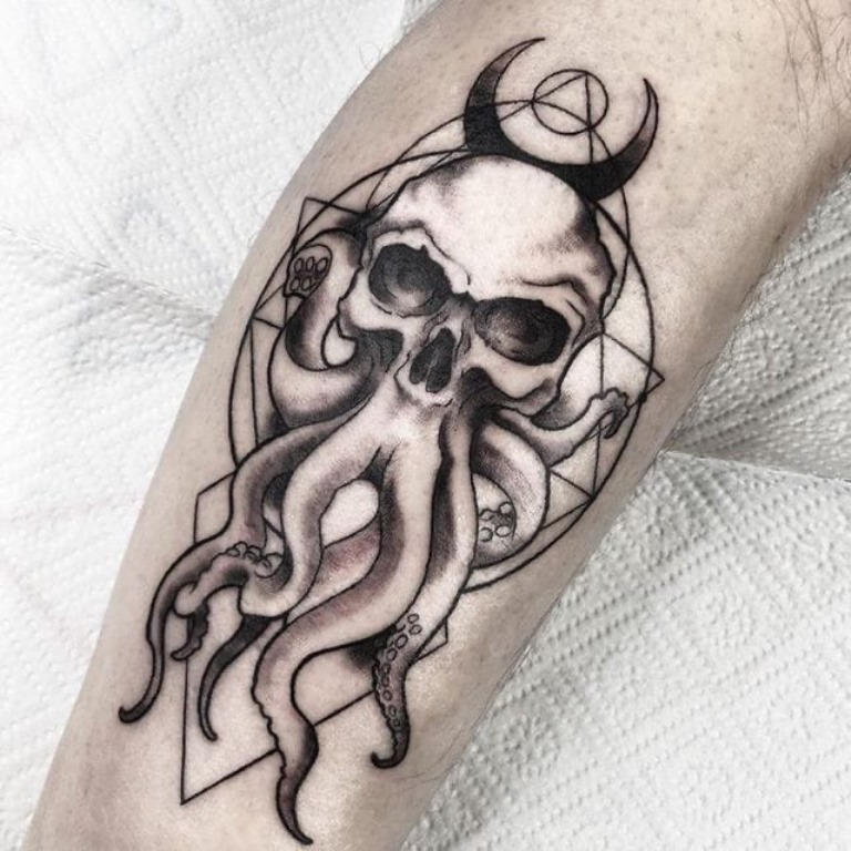 татуировки с осьминогом эскизы