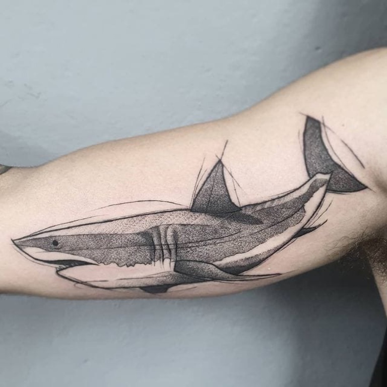 татуировка акула фото