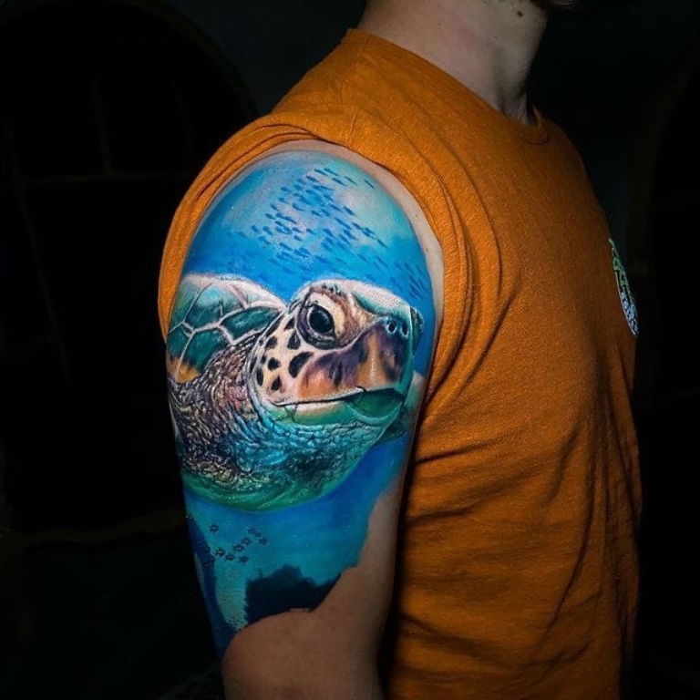 татуировка черепаха эскизы