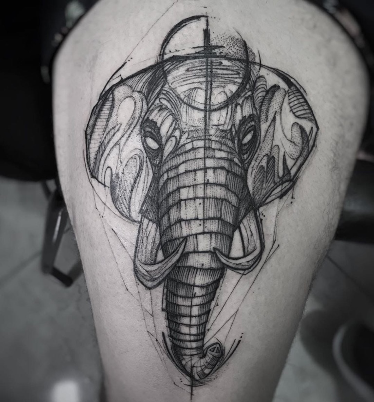 что значит тату слона
